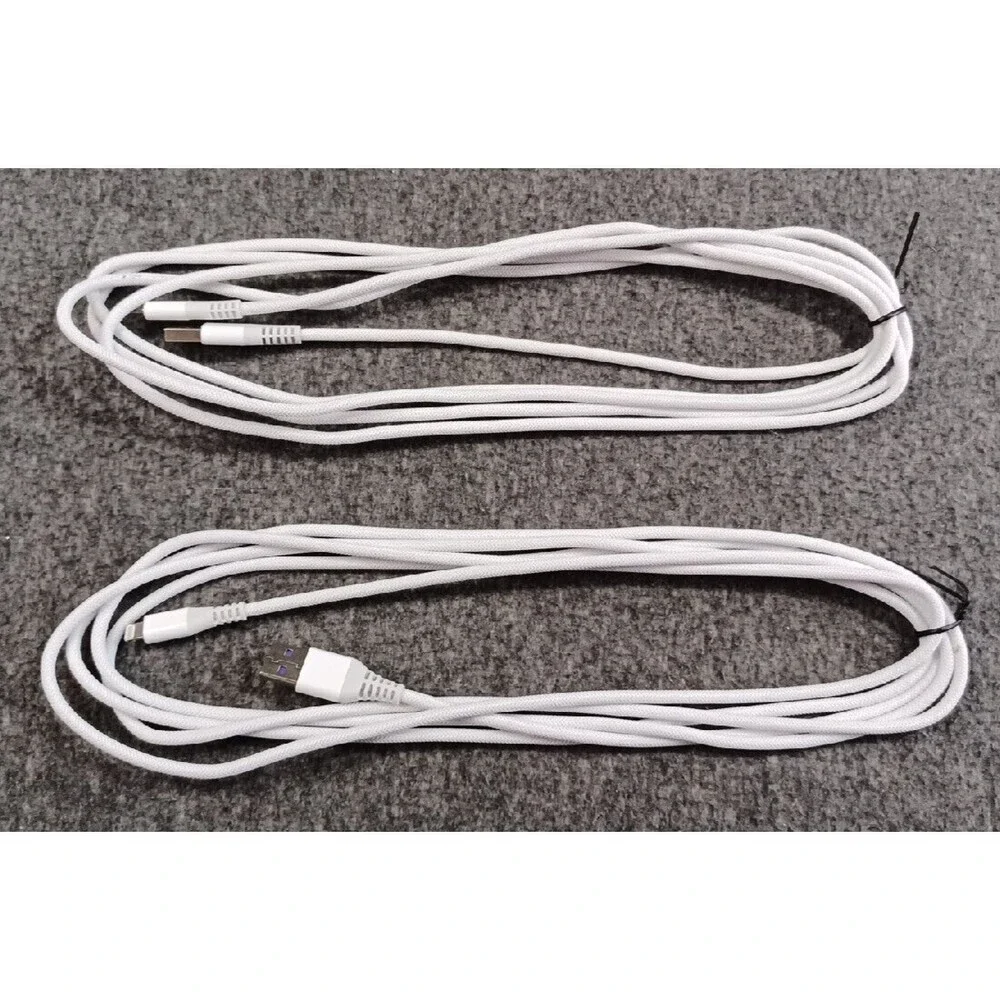 10FT Long USB Cable For iPhone 5 6 7 8 Plus X XS Max XR 11 12 Mini Set of 2